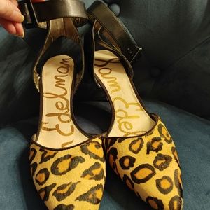 Pony Hair Ankle Strap Dress Shoes